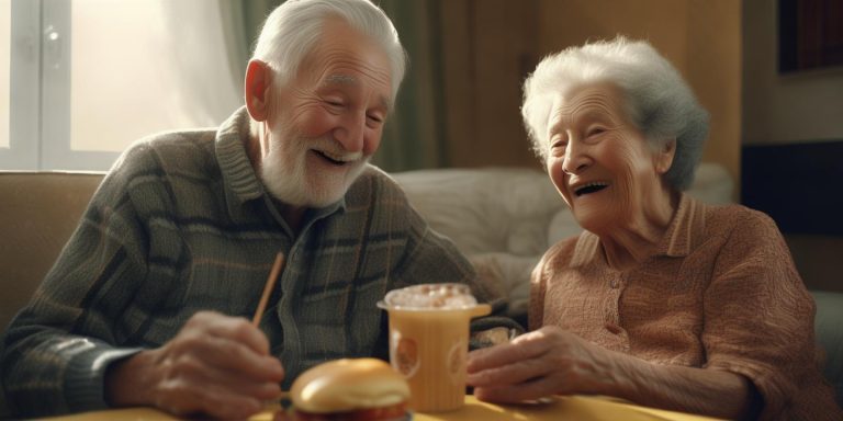 92岁老人带汉堡奶茶探望94岁姐姐 惊喜见面暖人心