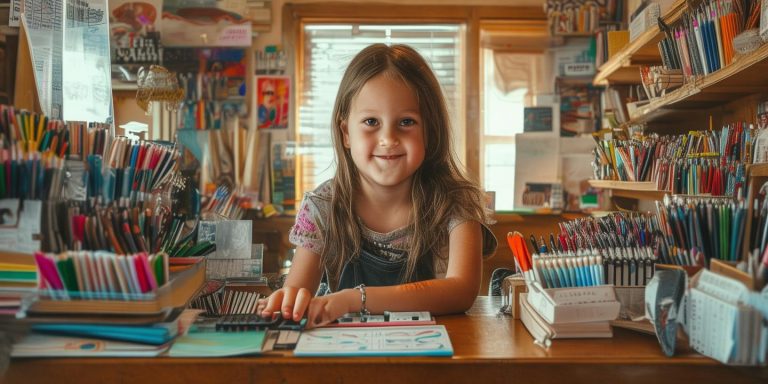 12岁女孩用零花钱盘下文具店 学习创业两不误