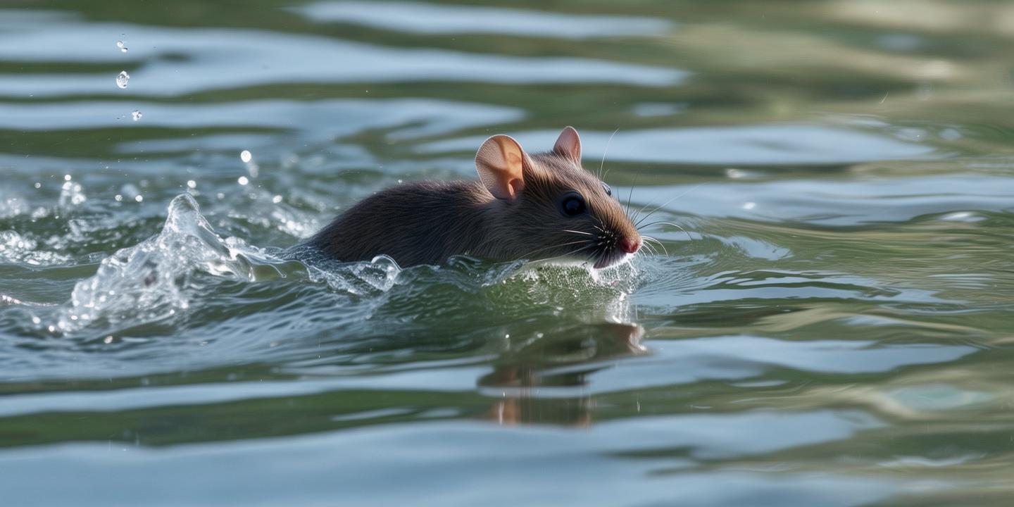 西湖惊现老鼠游泳抢鱼食秀泳技引热议