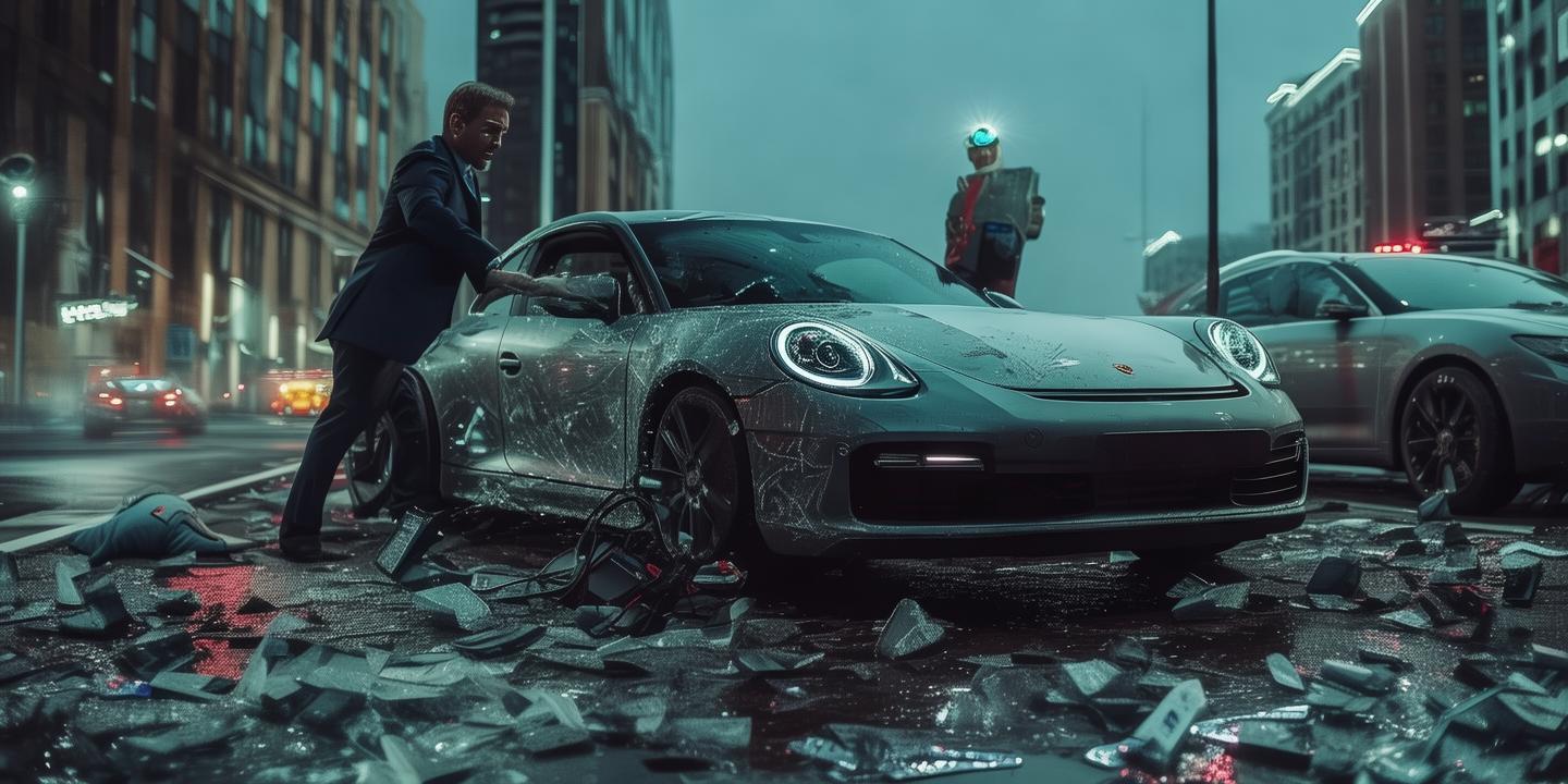 保时捷车主被砸车窗救心梗患者：人命比玻璃重要