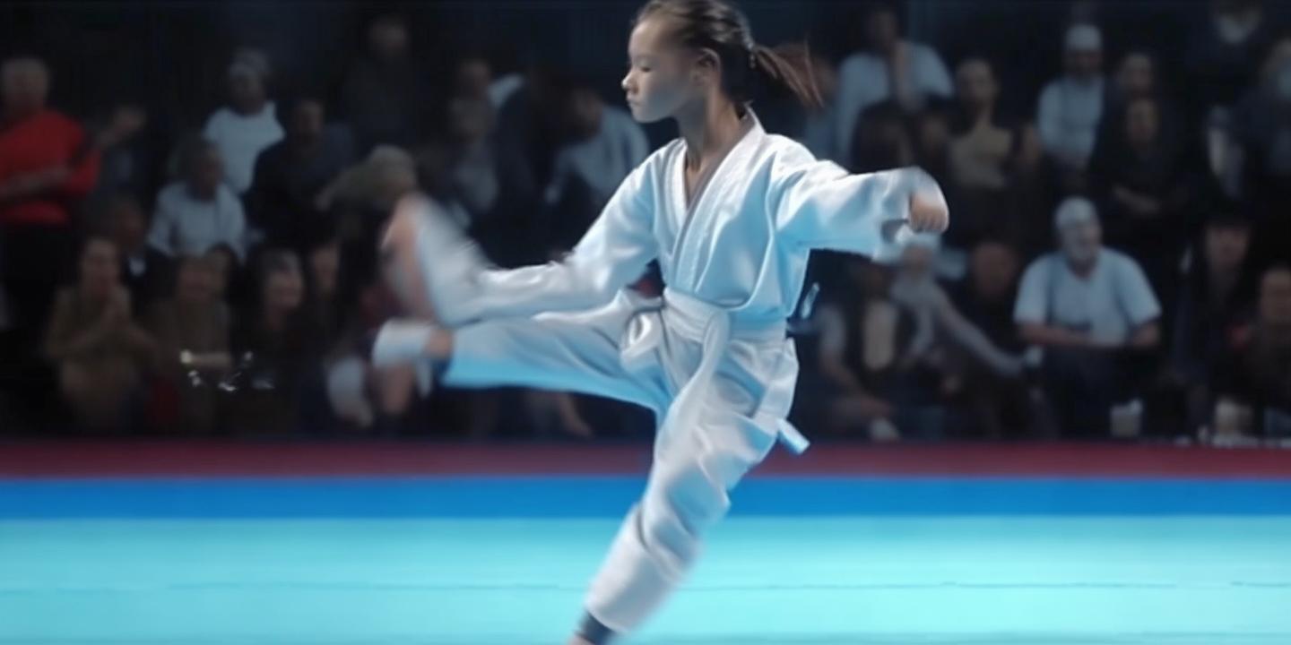 11岁上海女孩跆拳道步法惊艳网络 网友惊叹自带闪现技能