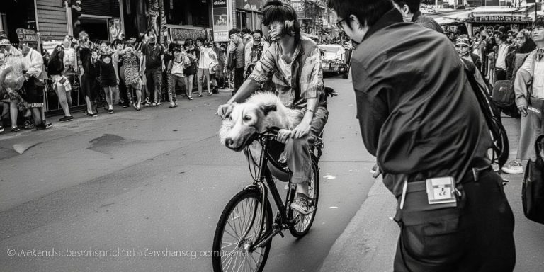 常州男子骑狗上路引热议 交警批评教育保安全