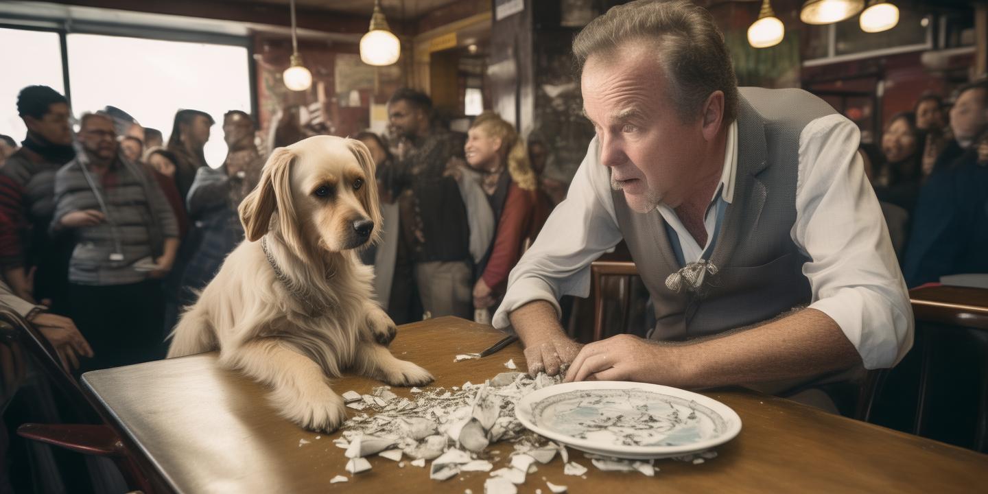 顾客带狗就餐店主怒砸600套餐具事件引发热议