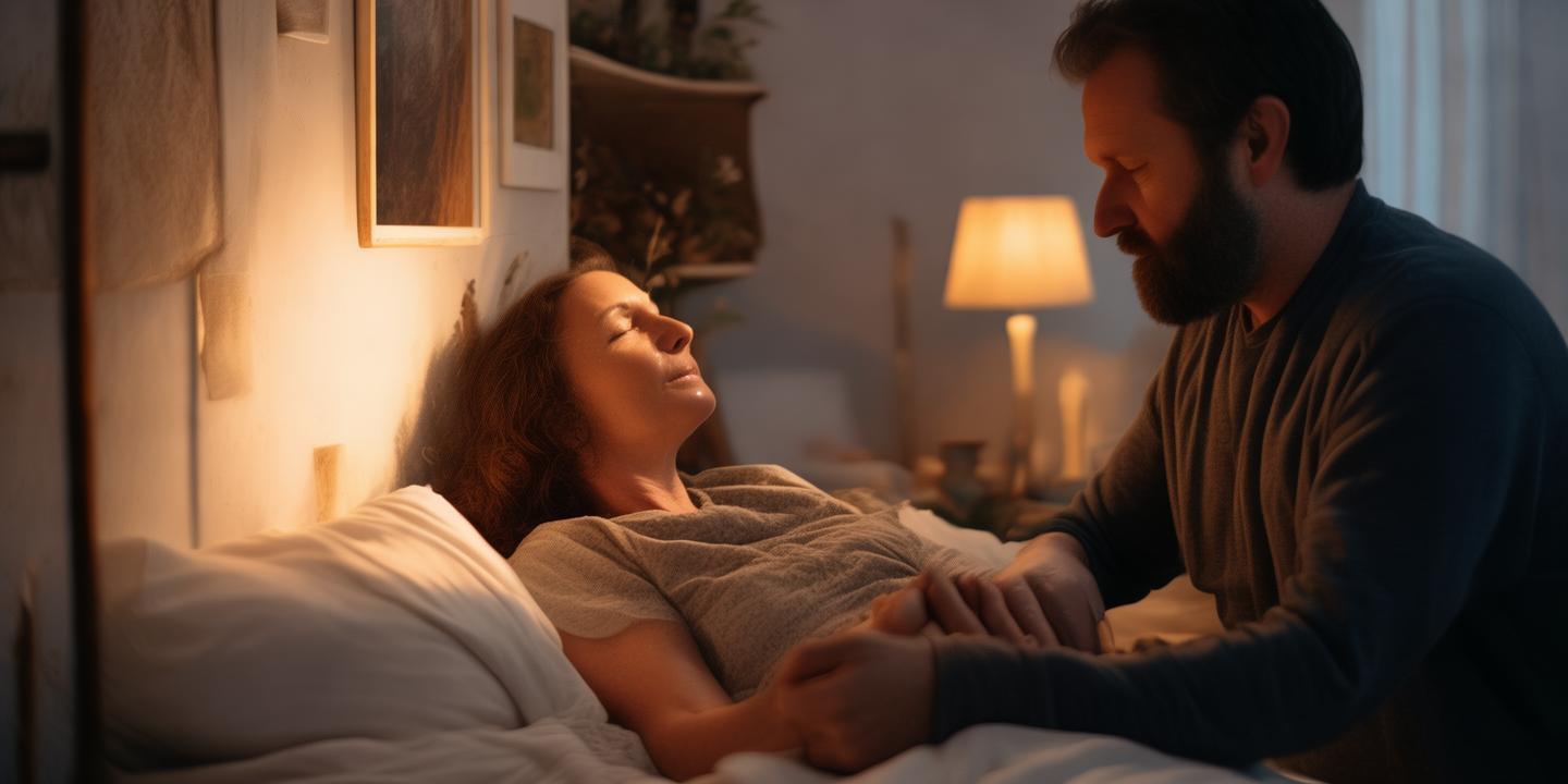 妻子肺癌晚期坚持治疗 丈夫面临送入安宁病房抉择