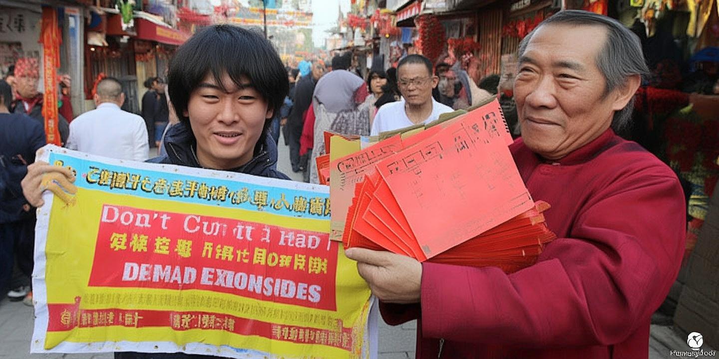 河南外甥正月不剪头拉横幅讨红包 舅舅豪气给五六百