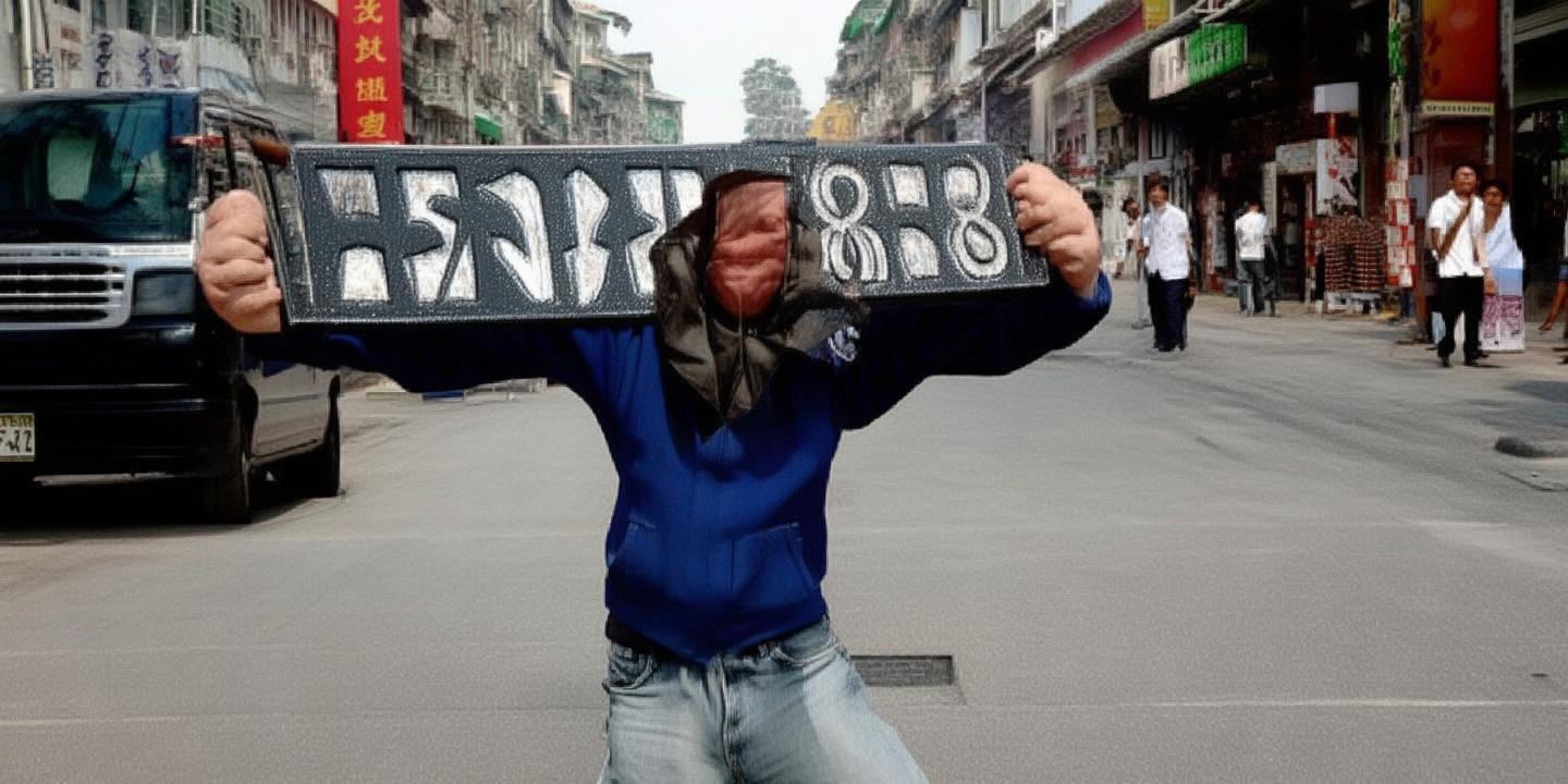 贵州贵阳销售摇中贵AA88888豹子号车牌 车主激动大喊一路发