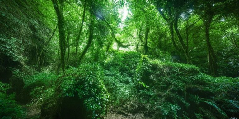 贵州地下反向森林奇观 蝙蝠粪便与落叶构建天然养分库