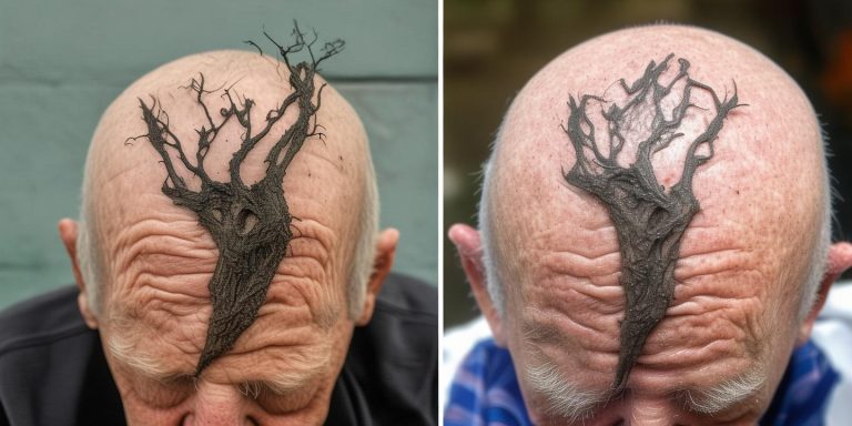 97岁老人头皮长出4厘米恶臭树桩 五年后复发终获成功治疗