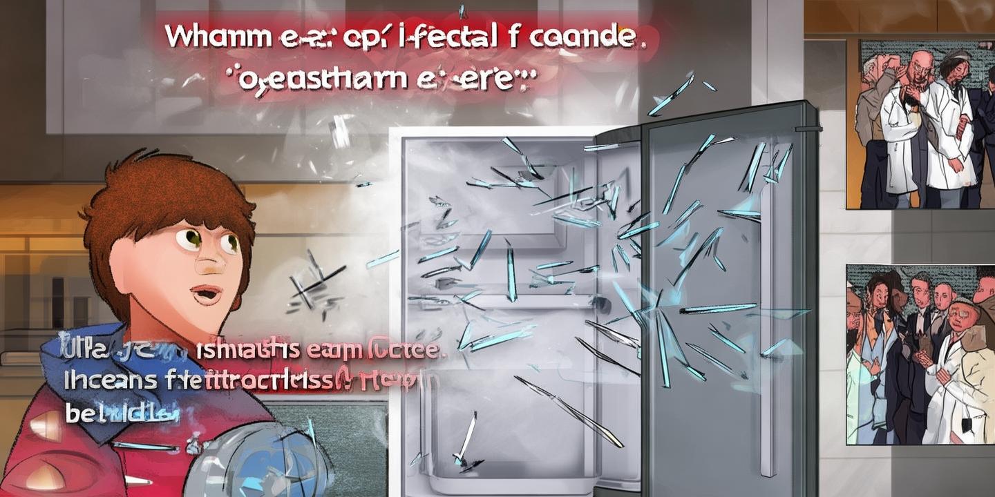 男孩误将干冰放入冰箱引发爆炸 专家解析气压升高速度惊人