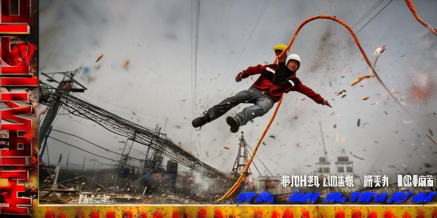 河南许昌工人抓光缆作业被弹飞 惊险瞬间引发安全警示