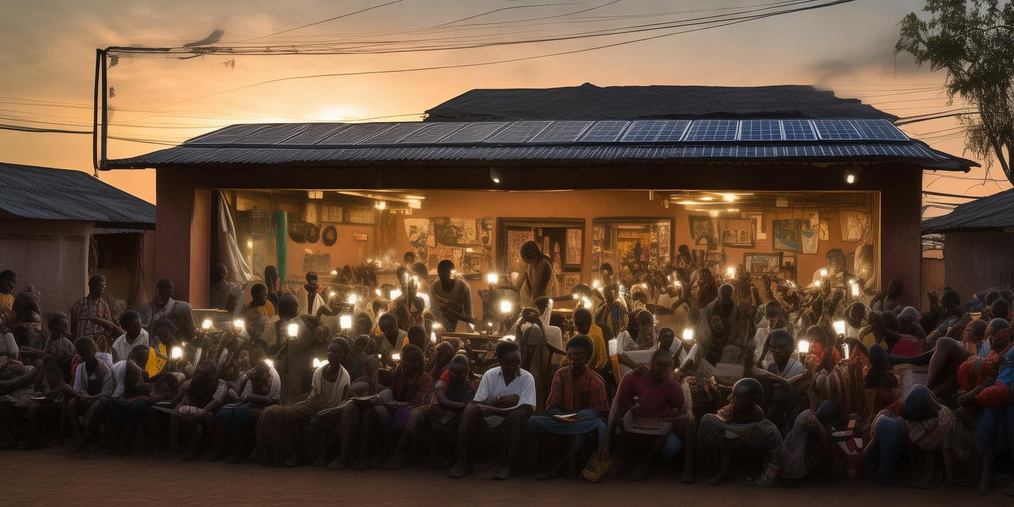 中国男子非洲开手机网吧 太阳能供电生意火爆
