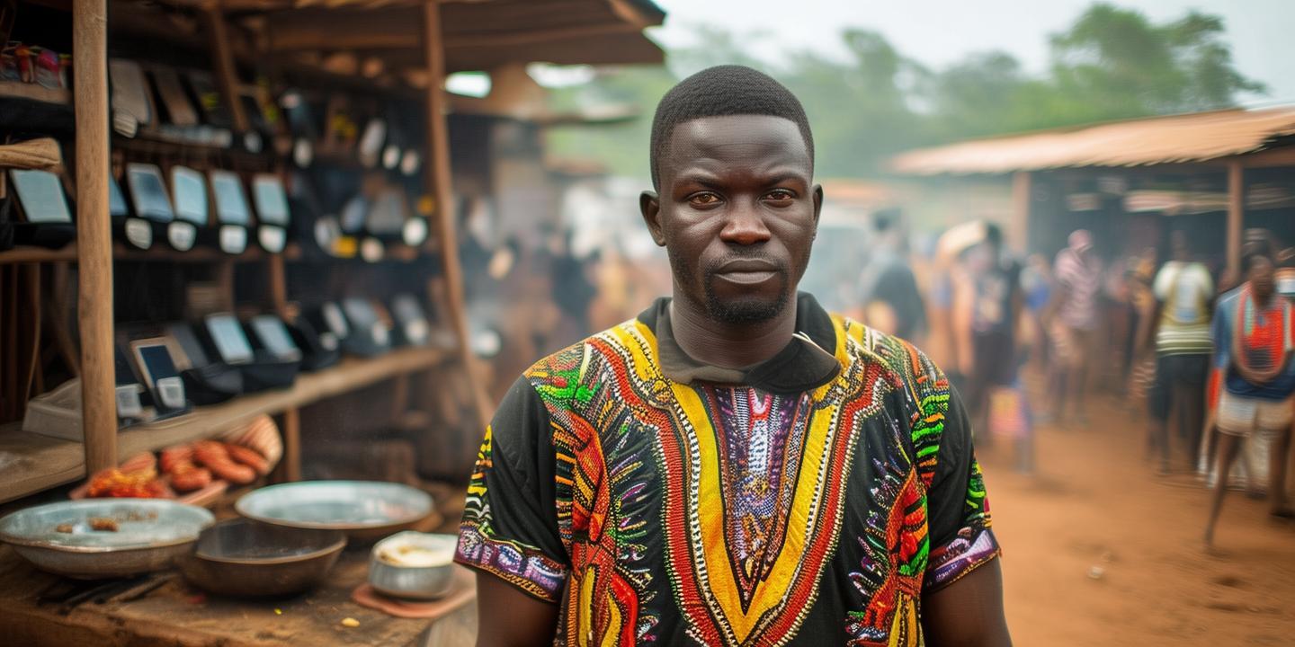 非洲男子创新手机网吧模式 太阳能供电烤肠创业火爆插图 非洲男子创新手机网吧模式 太阳能供电烤肠创业火爆