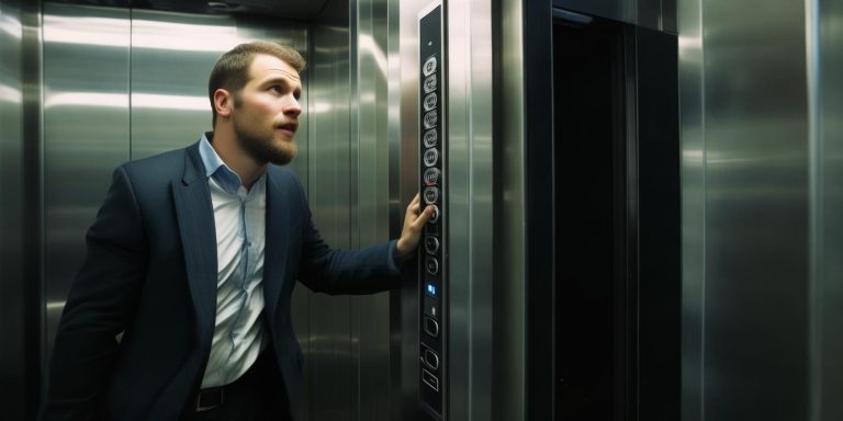 男子被困电梯冷静按下所有楼层按钮成功自救