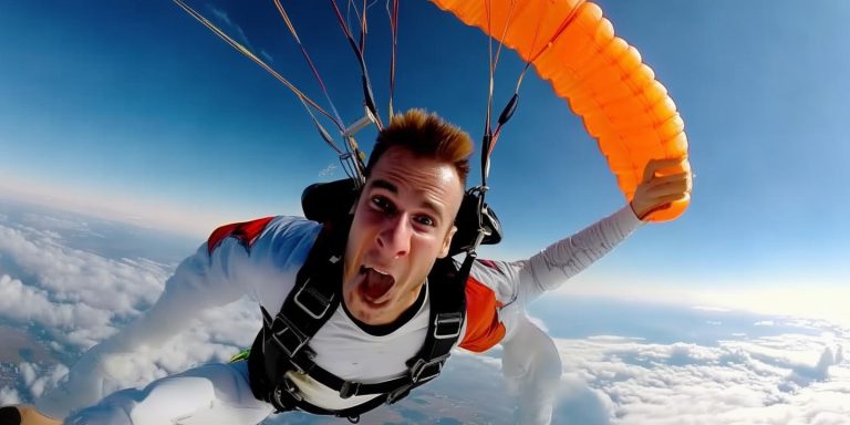 600万粉丝网红跳伞遇死亡旋转 千米高空惊魂生还