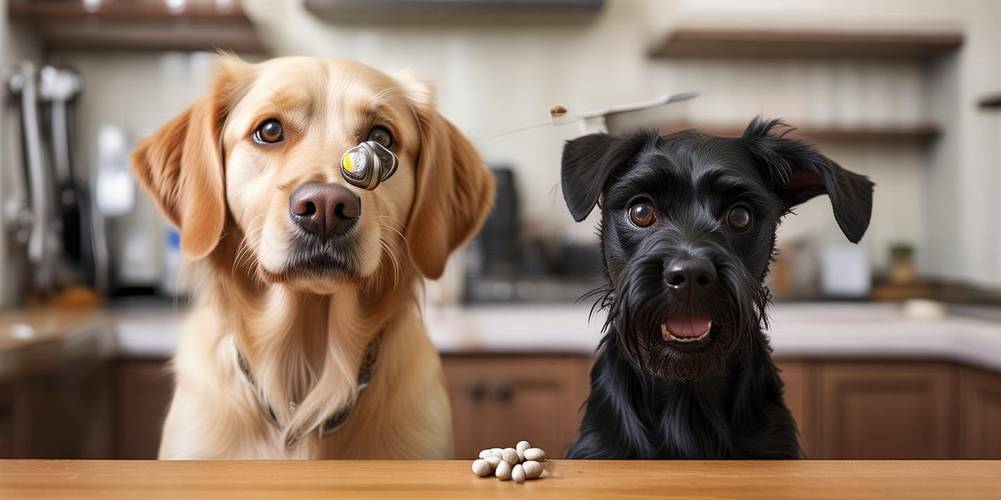 两只狗上演偷药大戏 分工合作令人惊叹