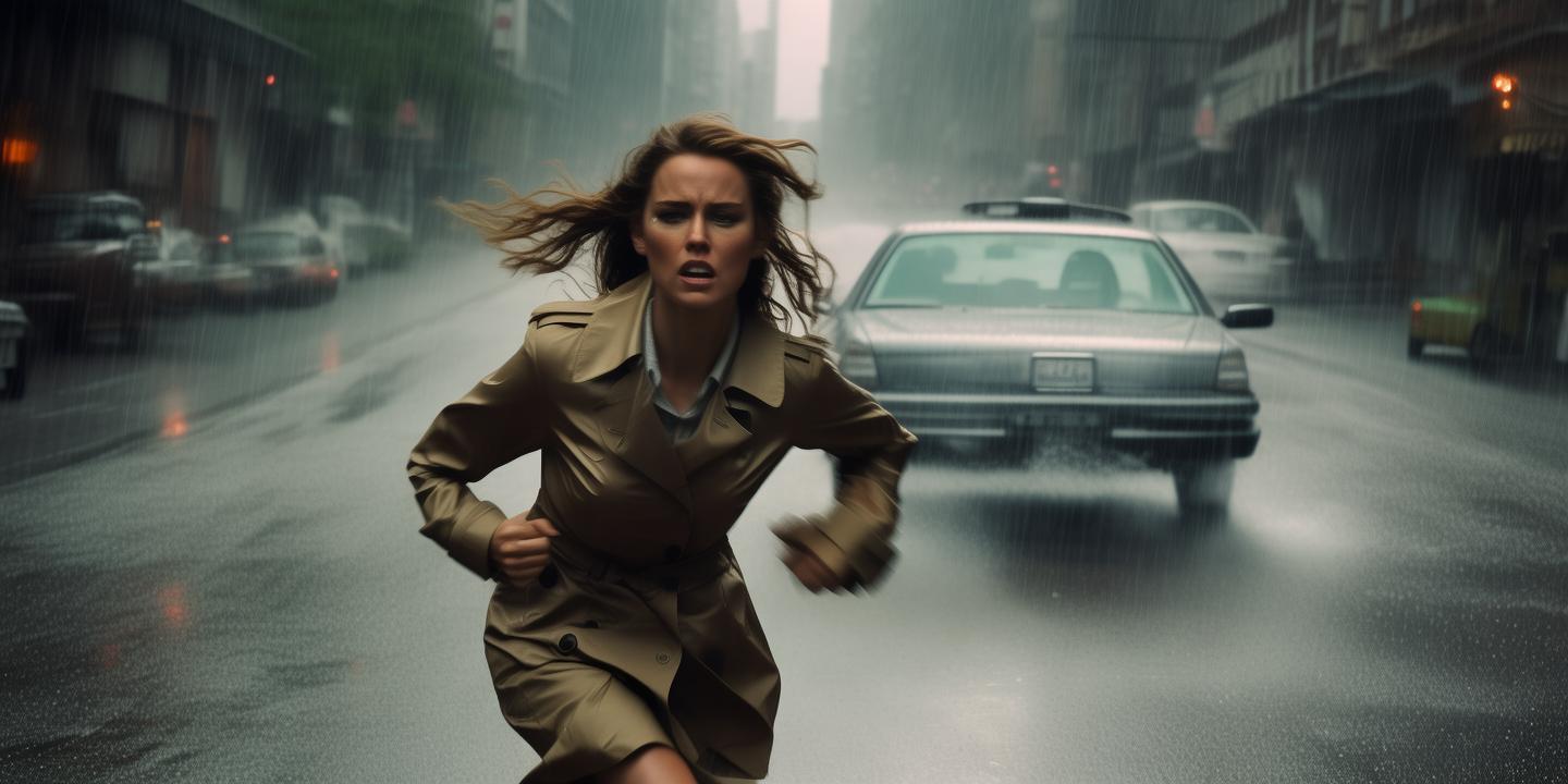 女乘客雨中追车200米只为11分钟迟到 司机称要给她教训