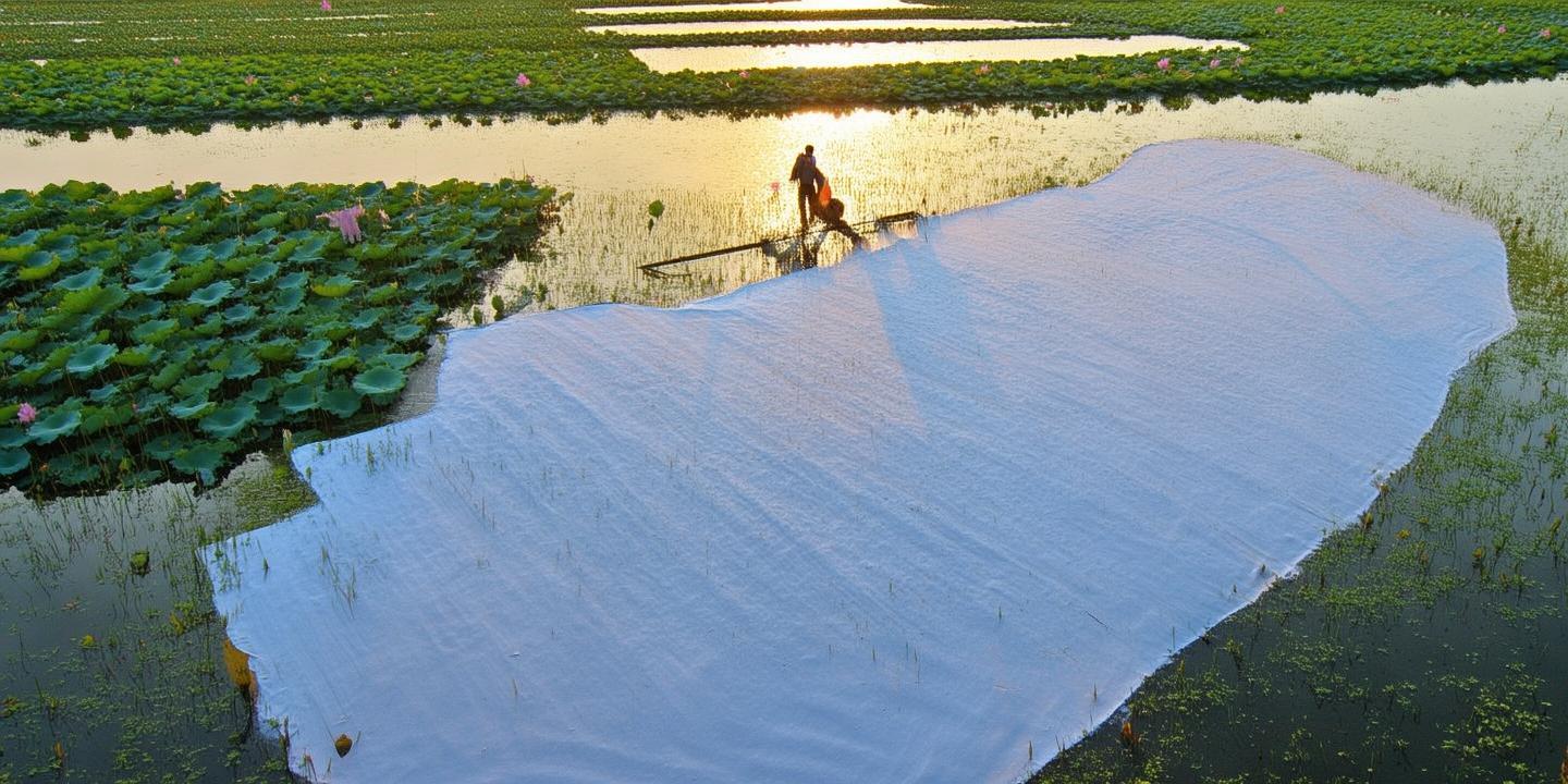 杭州西湖荷区投放7吨漂白粉 促进荷花健康生长维护生态平衡