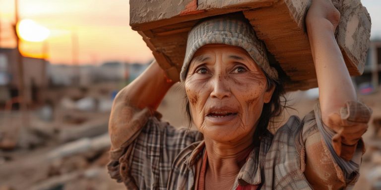 40岁单亲妈妈扛楼16年月入过万 为儿女未来坚持奋斗