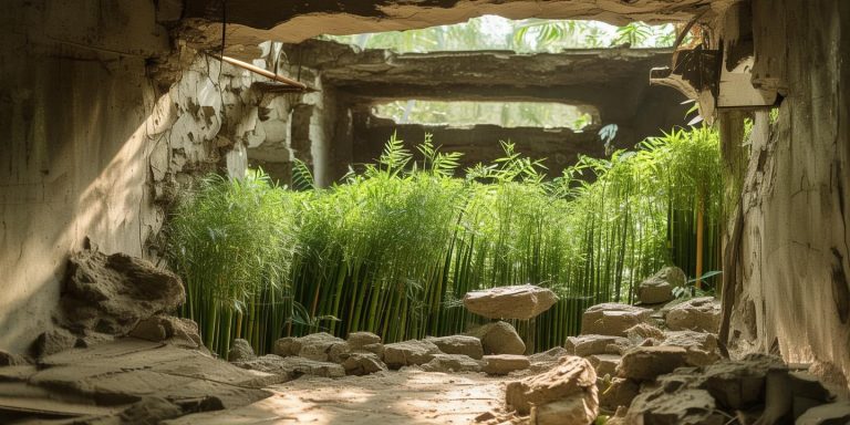 福建龙岩果园餐厅水泥地被顶破 挖开竟是竹笋丛生