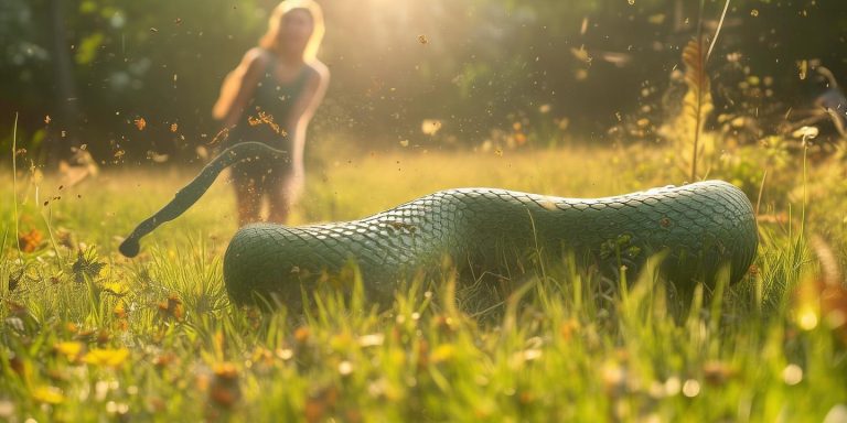 女子挖野菜惊现大蛇 乌梢蛇慌乱翻滚引网友热议