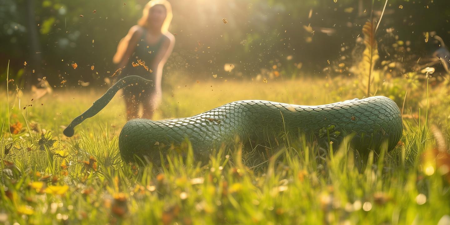 女子挖野菜惊现大蛇 乌梢蛇慌乱翻滚引网友热议