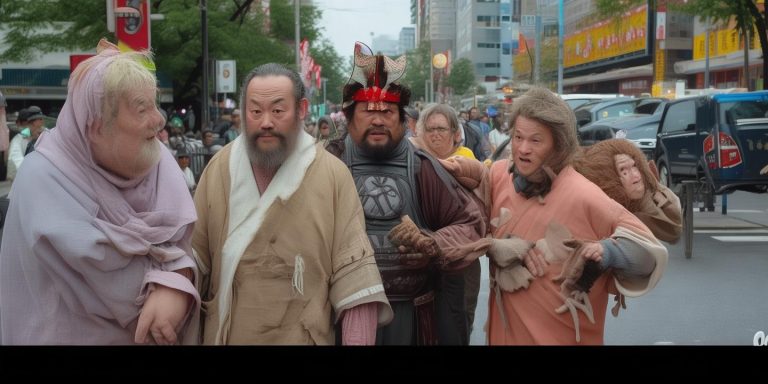 师徒四人扮西游取经被交警拦下 网友直呼安全意识缺失