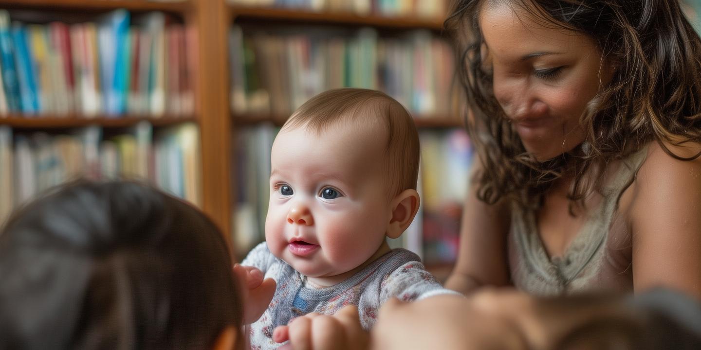 图书馆一岁宝宝被排队摸脸 宝宝妈暖心回应引发热议