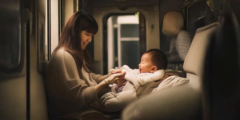 专业儿童摄影师30秒哄睡哭闹婴儿 列车静音车厢引热议