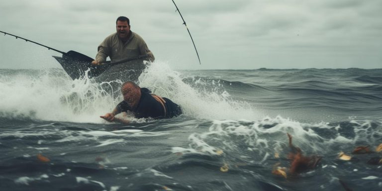 男子船上如厕被浪掀入海漂浮超1小时钓友英勇救人