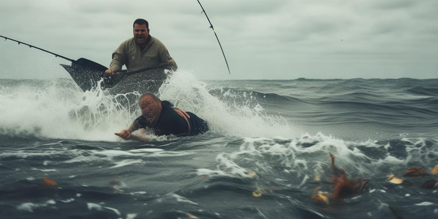 男子船上如厕被浪掀入海漂浮超1小时钓友英勇救人