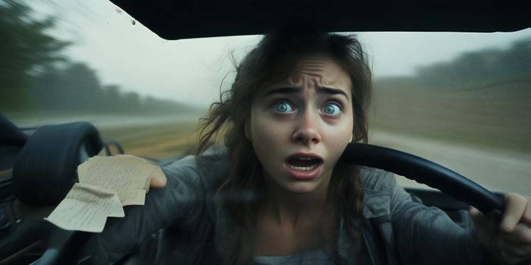 女子高速爆胎仅剩轮毂行驶被吓哭准备留遗言