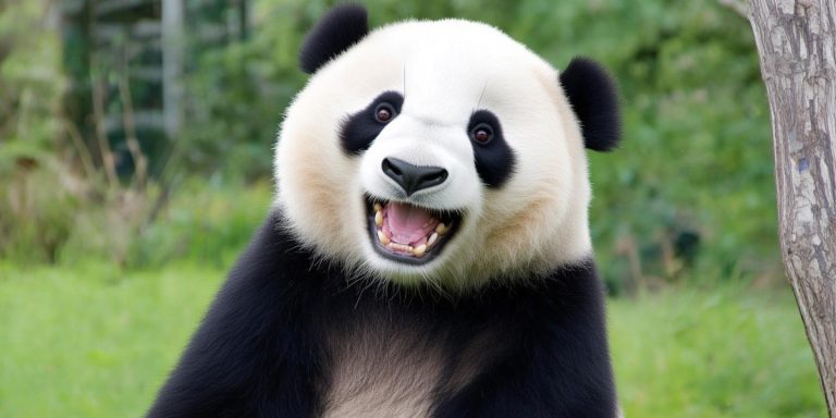 大熊猫抱超大竹笋狂炫网友笑称一猫都吃不下