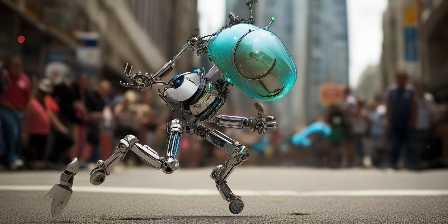 豆包脖子以下全是腿！网友创意豆脚机器人参赛马拉松