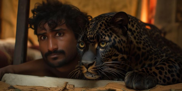 印度男子卧室床底惊现豹子 男子智勇应对成功救豹