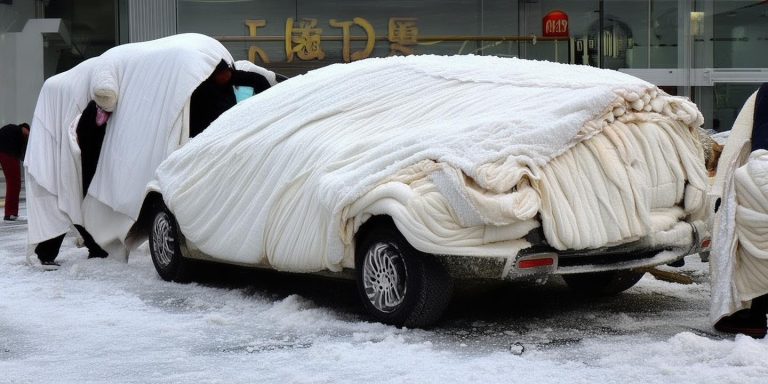 云南新车裹被防冰雹车商紧急采购数百床棉被