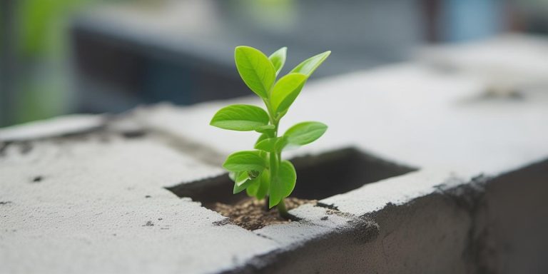 钢筋缝隙竟长出嫩芽！广东男子家中未完工楼房现自然奇观